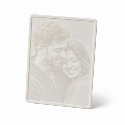 Custom 3D Printed Lithophane Photo Card