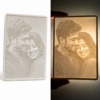 Custom 3D Printed Lithophane Photo Card