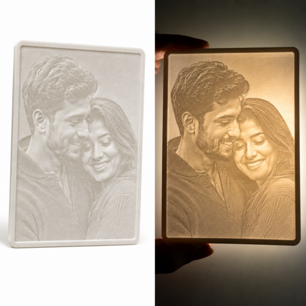 Custom 3D Printed Lithophane Photo Card