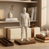 Custom White 3D Printed Statue From Your Photo