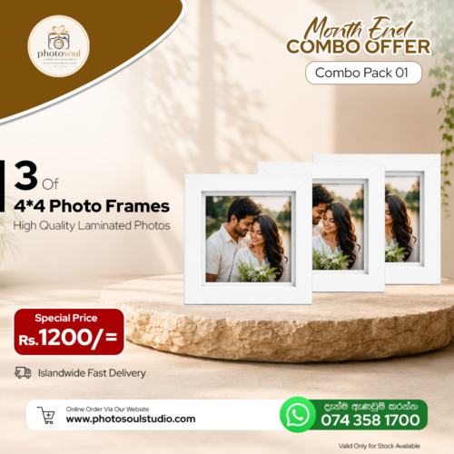 3 Custom 4×4 Photo Frames – Special Offer