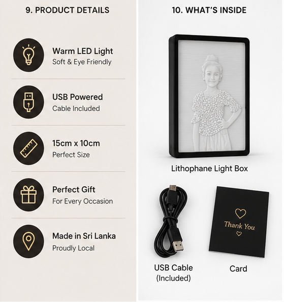 Premium LED Lithophane Light Box